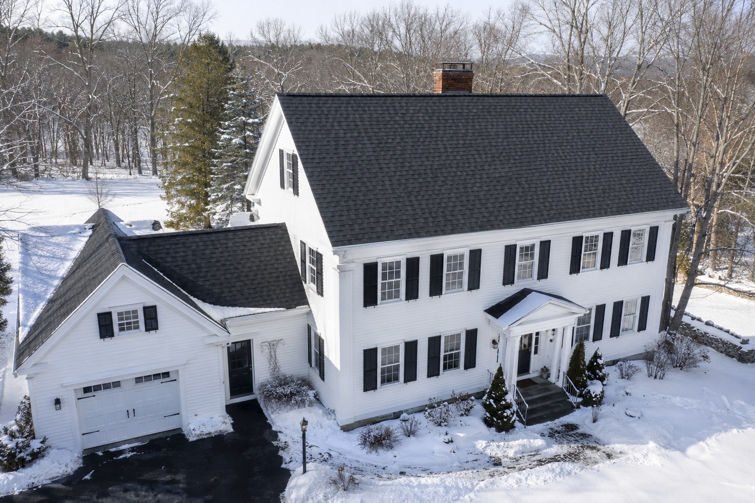 Colonial Revival Shingle Roof Installation